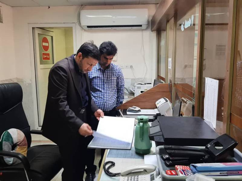 بازدید سر زده رئیس کل دادگستری استان بوشهراز پزشکی قانونی بوشهر