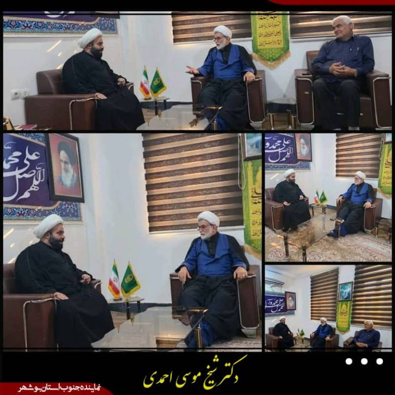 نماینده مجلس دکتر احمدی با امام جمعه سیراف دیدار و درباره مشکلات شهر گفت‌وگو کرد